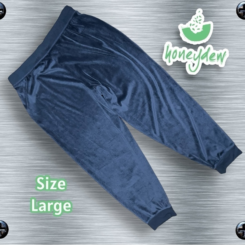 Honeydew Intimates Dark Silver Velour Jogger Lounge Pants - Size Large